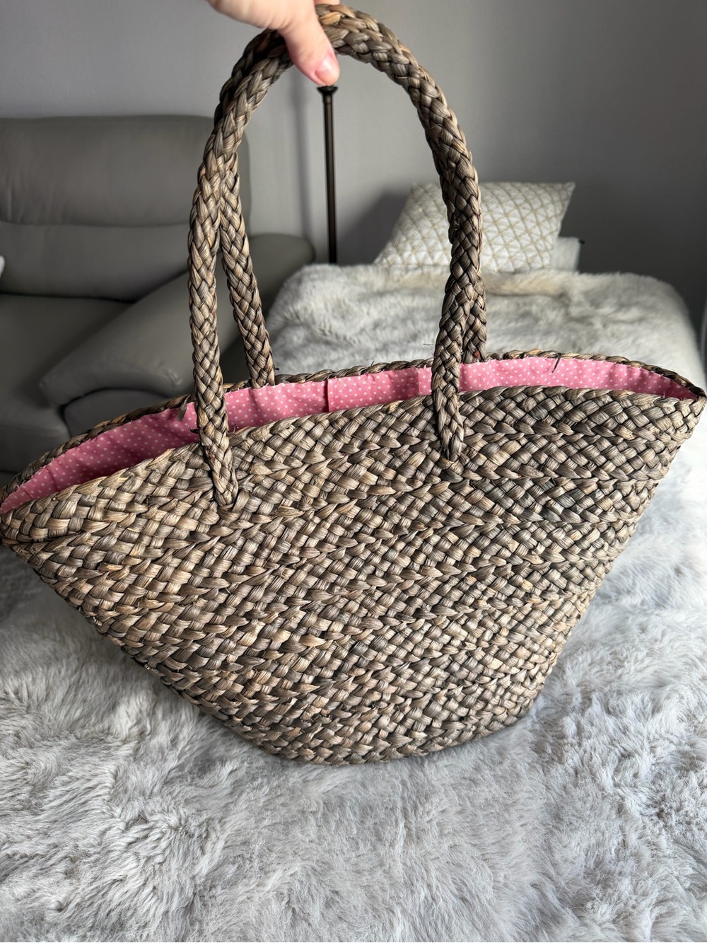 J.Crew straw bag.